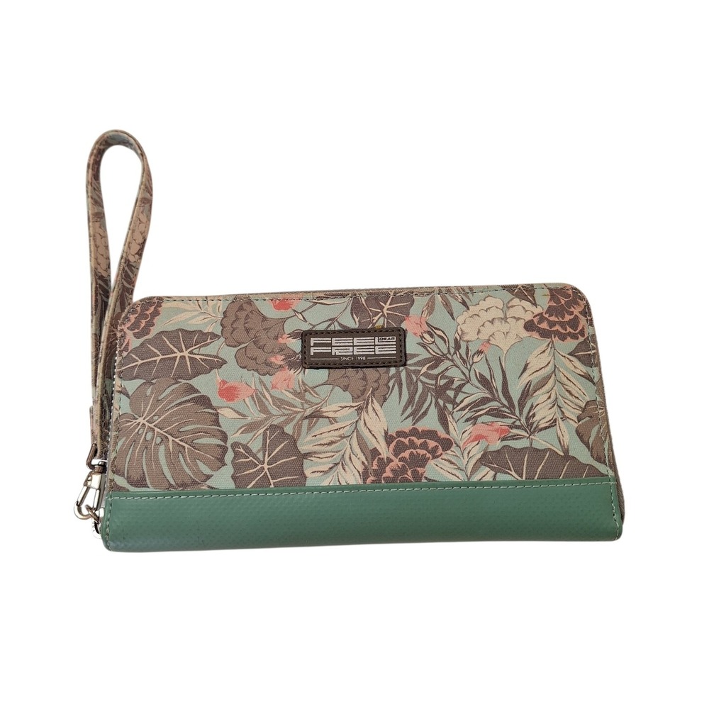 FeelFree Gear Waterproof Long Wallet Tropical Slim Format Zip Around Compartment